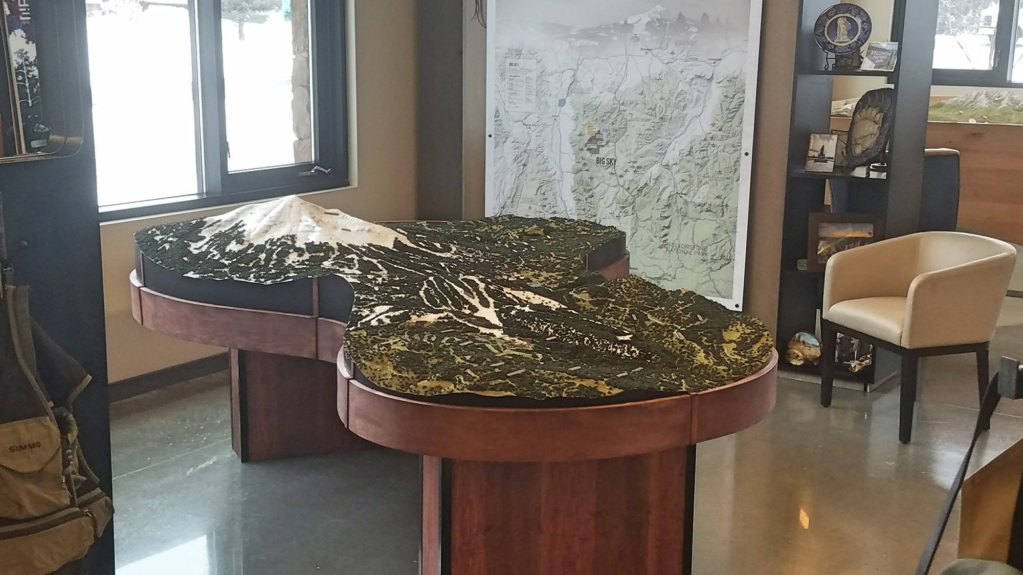 Another view of the Big Sky, Montana scale model