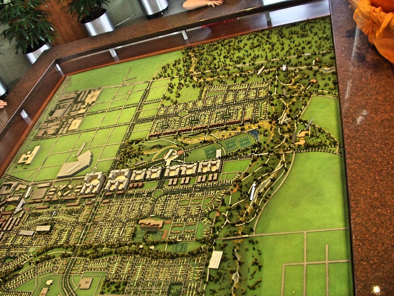 Central Park Development physical scale model