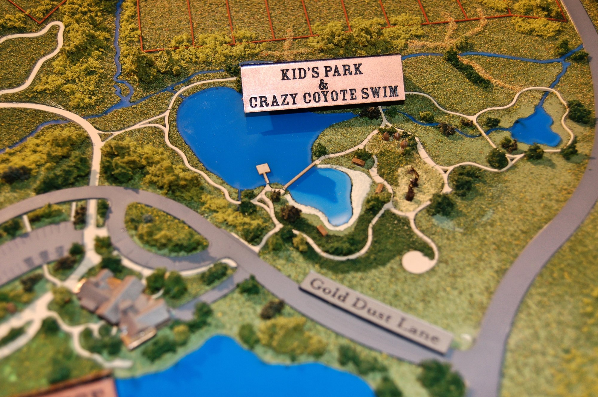 Cornerstone Golf Course physical scale model