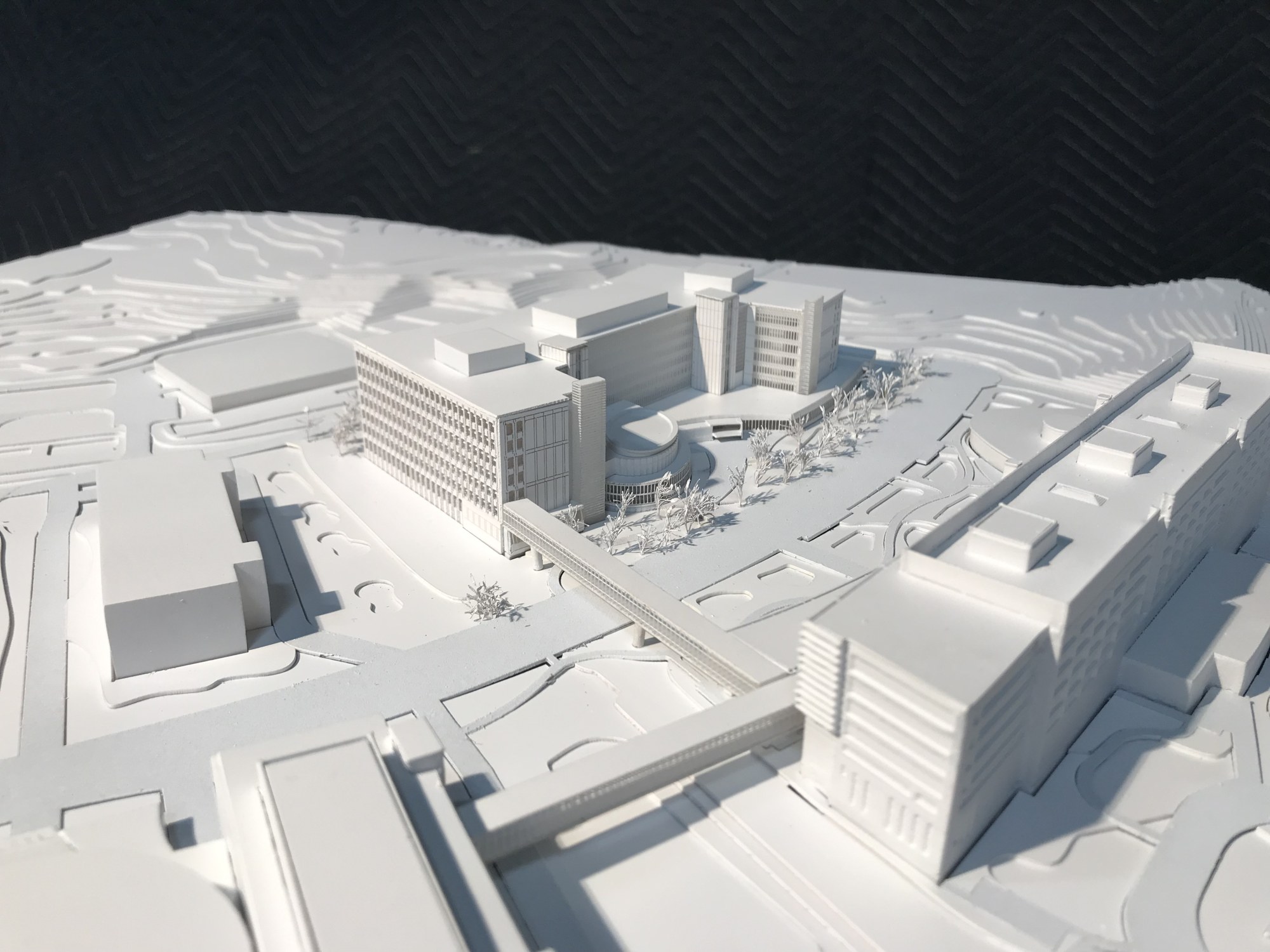 Another view of the HOK Competition Site Model scale model