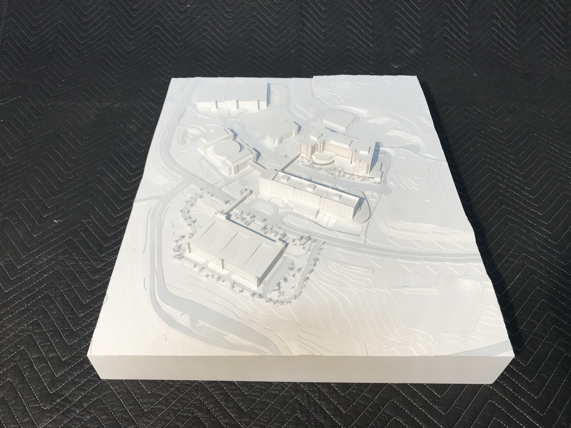 Another view of the HOK Competition Site Model scale model