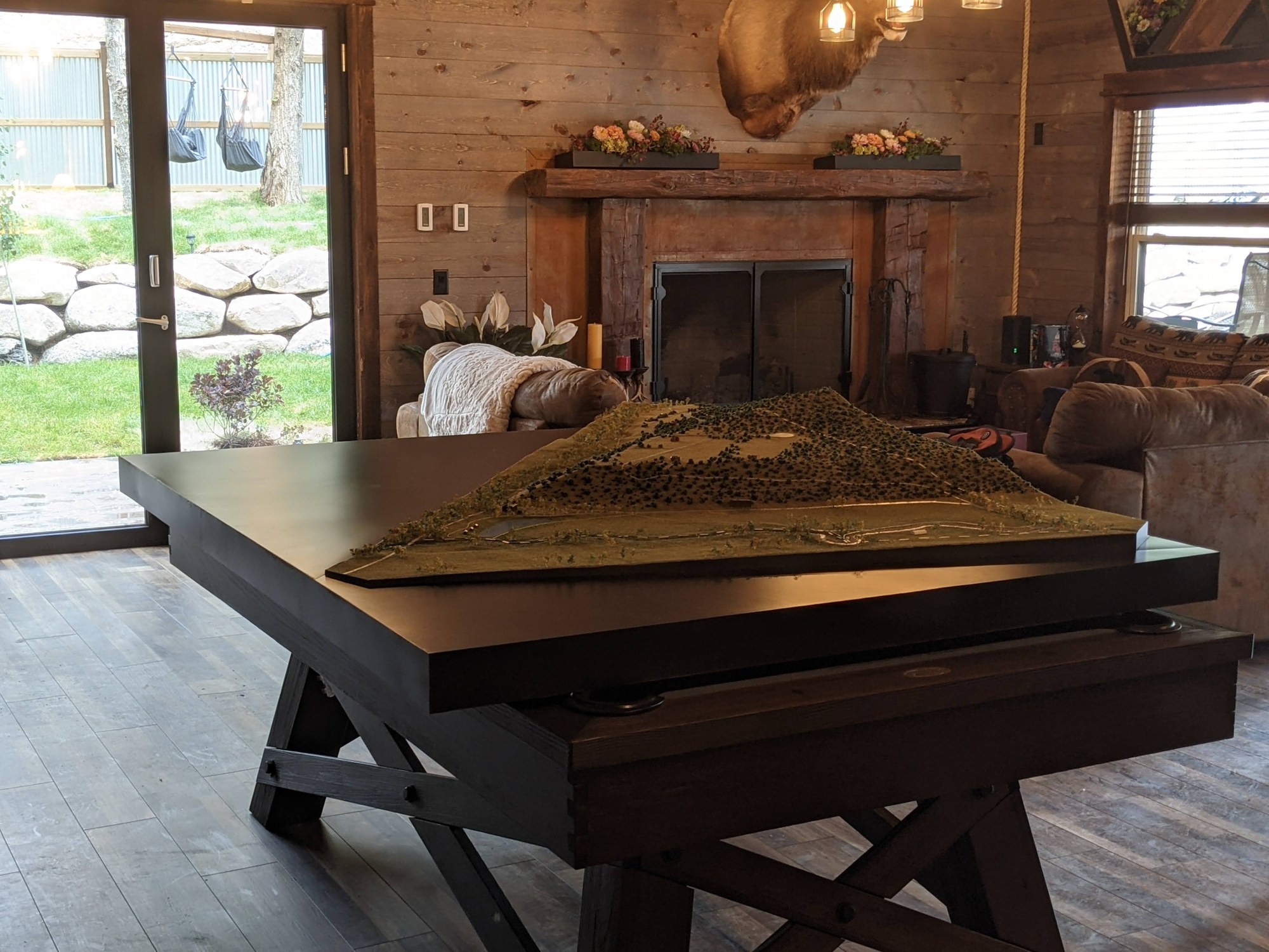 Another view of the Salida Terrain Model scale model