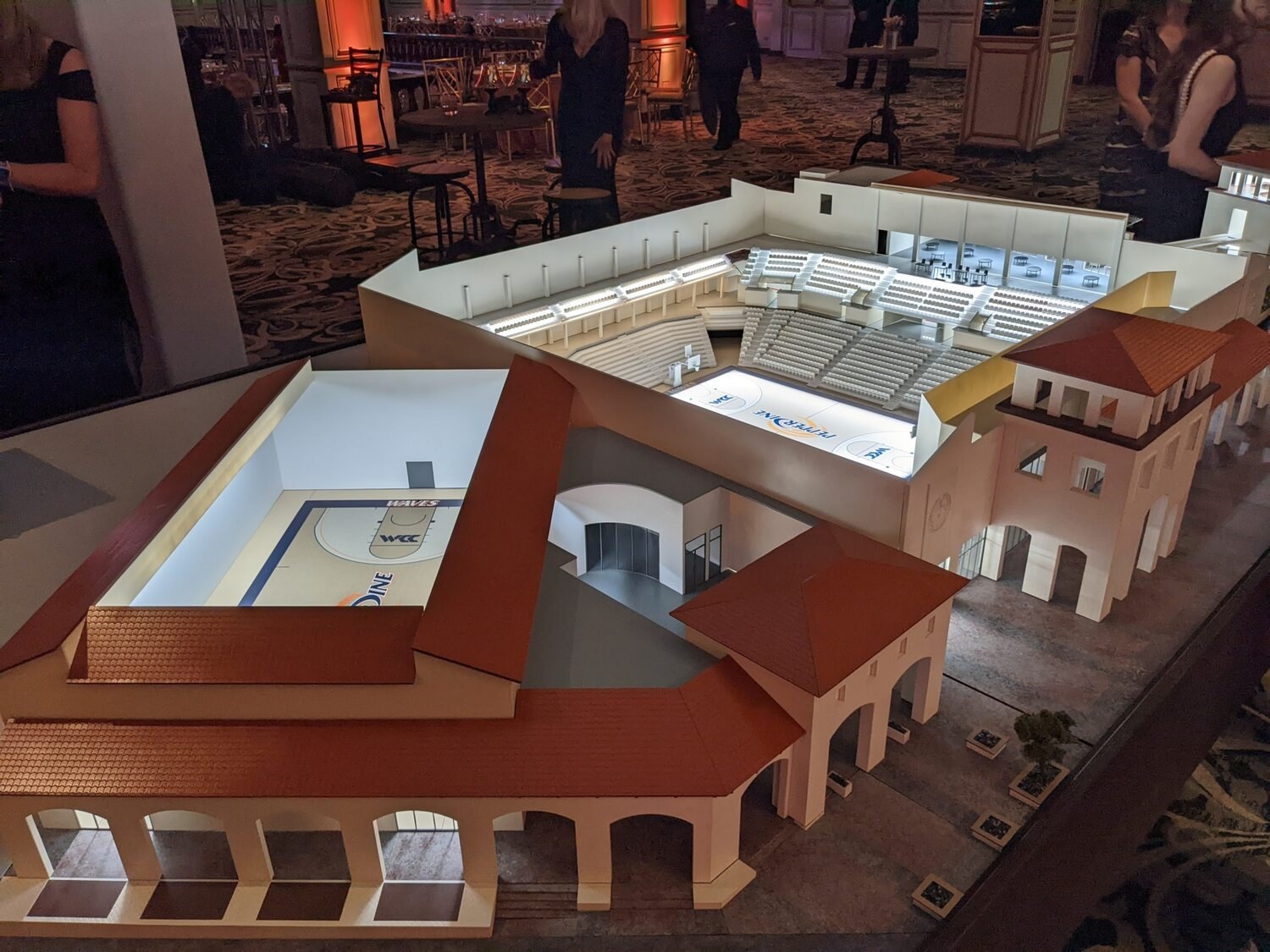 Another view of the Pepperdine Campus scale model