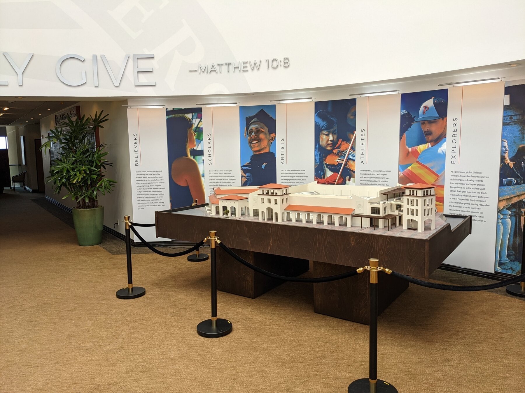 Pepperdine Campus physical scale model
