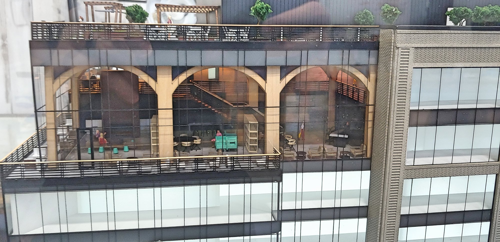 The Current, River North physical scale model
