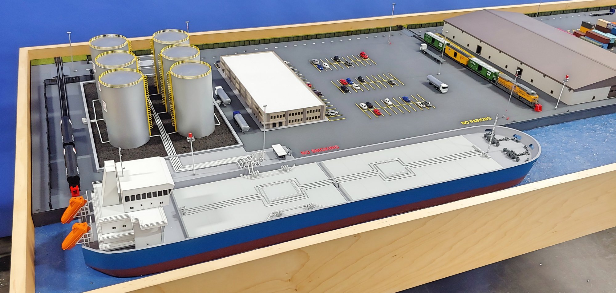 Another view of the USCG Training Model scale model