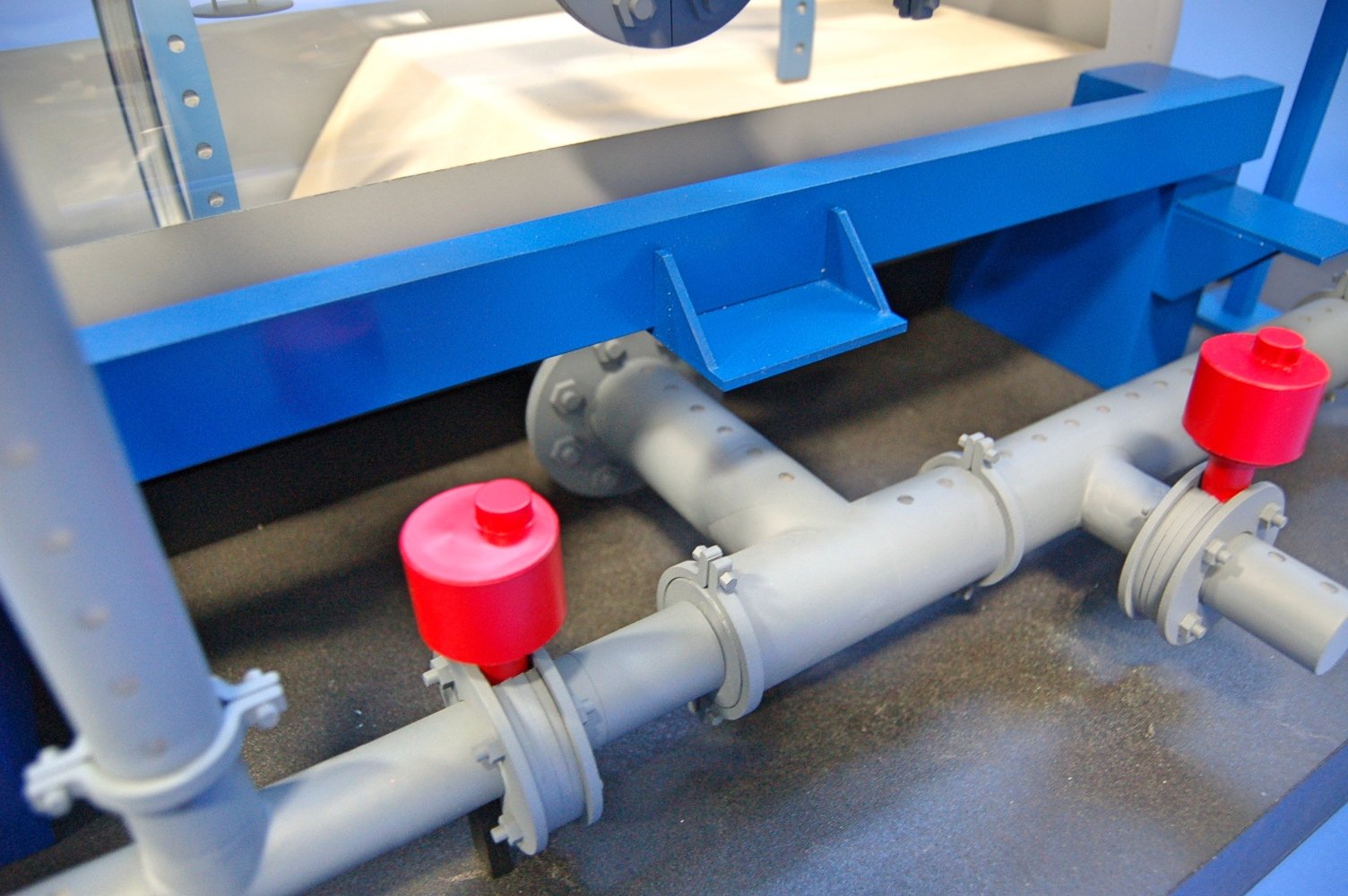 Another view of the Vortisand Water Filtration System scale model